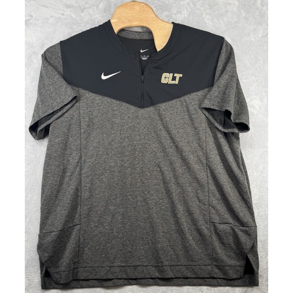 Nike Charlotte 49ers Sideline 1/4 Zip Short Sleeve Pullover Team Issued Mens 2XL